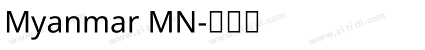 Myanmar MN字体转换